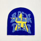 Letter Jacquard Knitted Hat