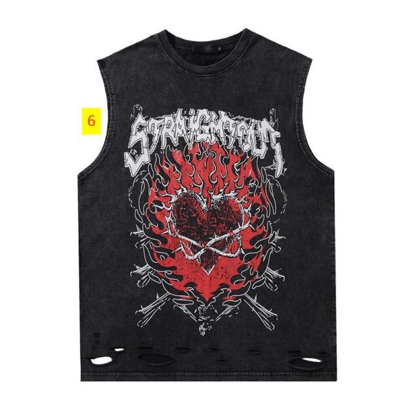 Sleeveless T-shirt men's loose shoulder vest