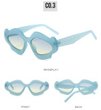 Fashionable hip-hop irregular internet celebrity sunglasses