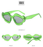 Fashionable hip-hop irregular internet celebrity sunglasses
