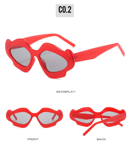Fashionable hip-hop irregular internet celebrity sunglasses
