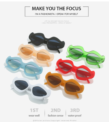 Fashionable hip-hop irregular internet celebrity sunglasses