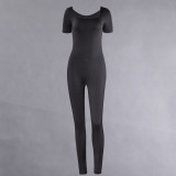 Sexy abdominal tightening and slimming yoga exercise jumpsuit