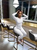 Hollow round neck two-piece set