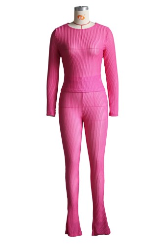 Hollow round neck two-piece set