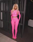 Hollow round neck two-piece set