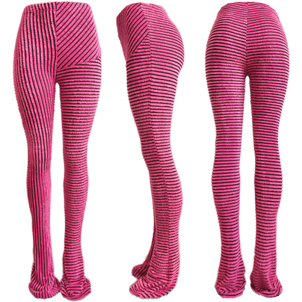 High stretch slim fit stacked pants