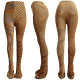 High stretch slim fit stacked pants