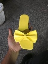 Women's shoes, bow tie, square toe, low heel, straight line slippers Women's shoes, bow tie, square toe, low heel, straight line slippers