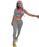 Printed Sexy Tight Sports Set 2-piece Set
