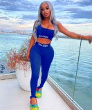 Printed Sexy Tight Sports Set 2-piece Set