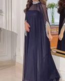 Sexy Cloak Beaded Chiffon Banquet Evening Dress Set of Two