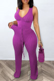 Sexy strap deep V-shaped sling two-piece set