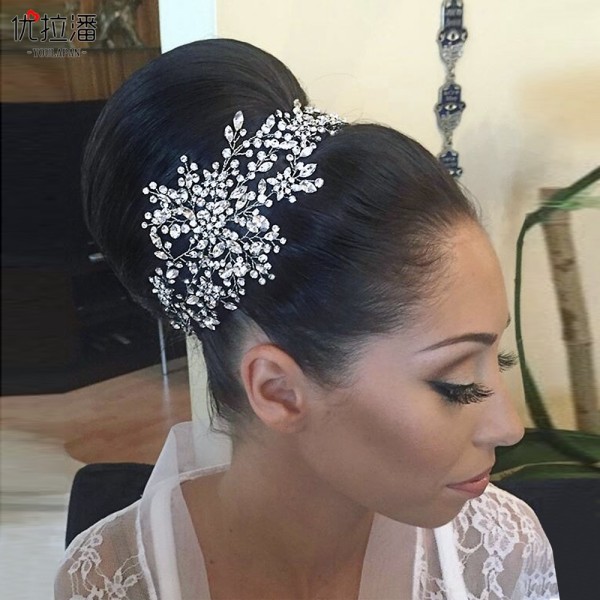Handmade headwear with curly headbands and rhinestone headbands