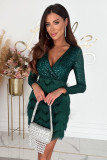 Sequin multicolor dress