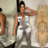 Temperament Women's Fashion Sexy Solid Color jumpsuit