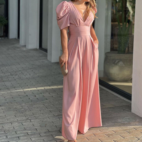 Fashionable and elegant oversized wide leg jumpsuit