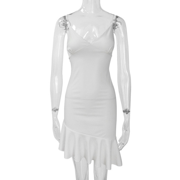 Solid color camisole dress