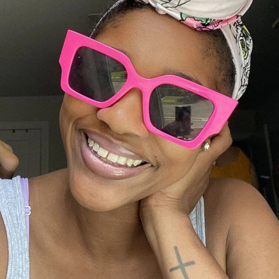 Square large frame sunglasses