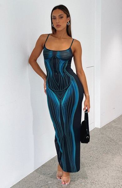 Slim fit dress with suspender