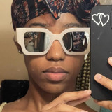 Square large frame sunglasses