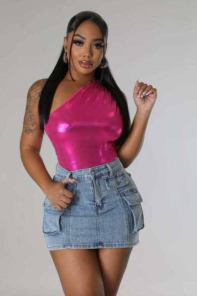 Slim fit denim mini skirt, hip wrap skirt, nightclub skirt, half skirt