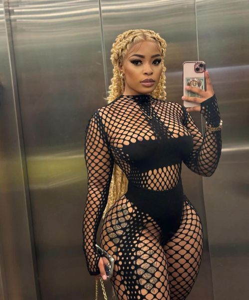 Fun hollow out lingerie sexy mesh set