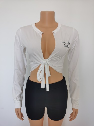 Fashionable letter pattern vest, trendy tight fitting shirt