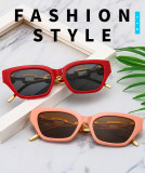 Retro small frame chain cat eye sunglasses