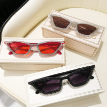 Triangle Cat Eye Diamond Sunglasses Triangle Cat Eye Diamond Sunglasses