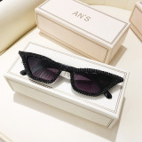 Triangle Cat Eye Diamond Sunglasses