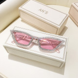 Triangle Cat Eye Diamond Sunglasses