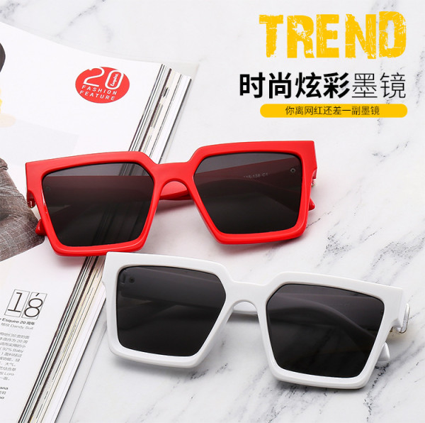 Large frame retro sunglasses