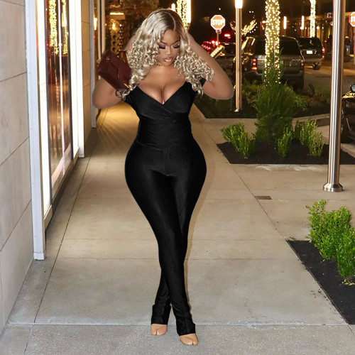 Trendy V-style popular 2-piece set