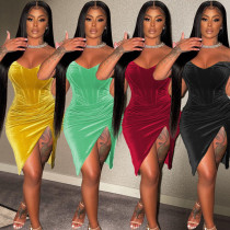 One shoulder irregular dress One shoulder irregular dress
