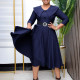 Fashionable A-line oversized dress