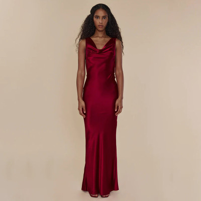 Suspender neckline dress