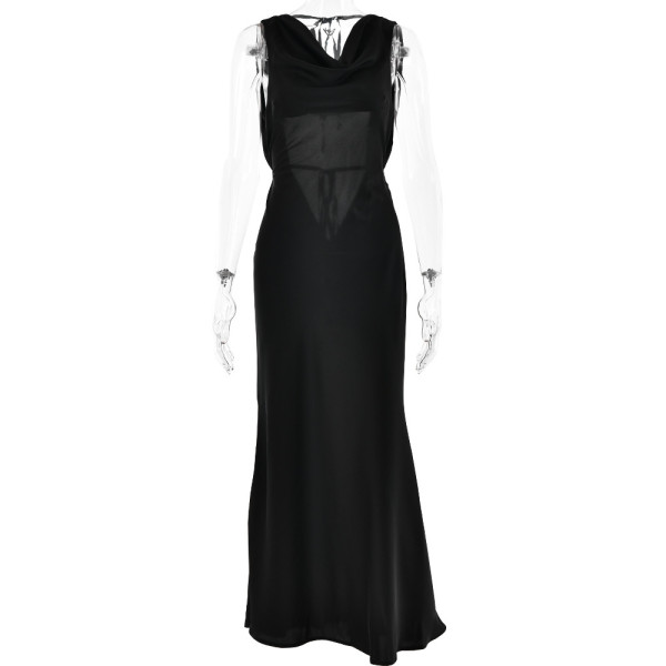 Suspender neckline dress