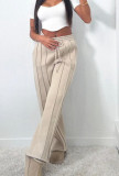 High waisted loose fitting casual sports pants