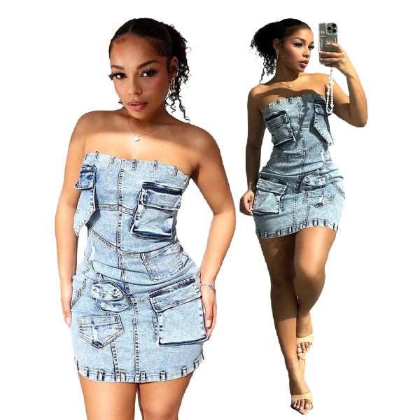 Bra fitting 3D pocket dress