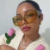 Extra large shaped exaggerated sunglasses