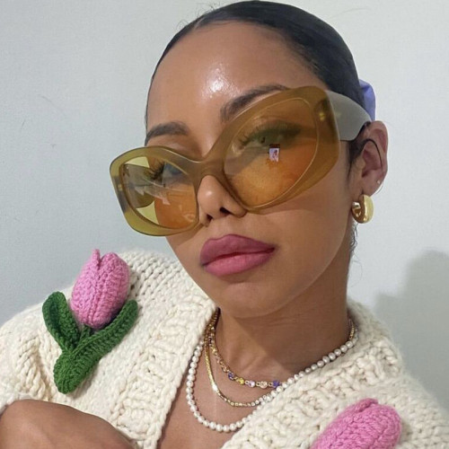 Extra large shaped exaggerated sunglasses