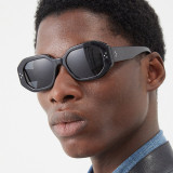 Rice nail square irregular sunglasses