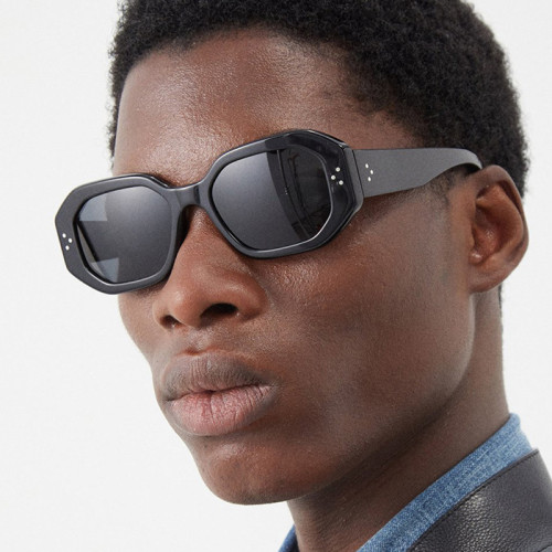 Rice nail square irregular sunglasses