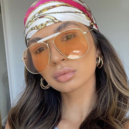 Women's metal framed sunglasses