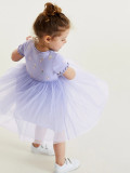 Short sleeved cartoon girl's dress