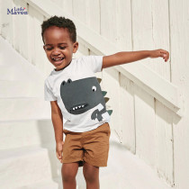 Small and medium-sized children's bottom shirt short sleeved sweat absorbing cotton boy's t-shirt Small and medium-sized children's bottom shirt short sleeved sweat absorbing cotton boy's t-shirt