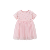 Short sleeved princess dress for children