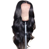 Large wave long curly hair with a center split bangs wig
