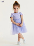 Short sleeved cartoon girl's dress